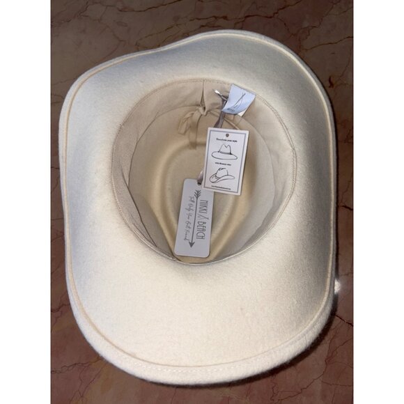 Nikki Beach Luna Hat in White One Size Womens Beach Western - Picture 9 of 11